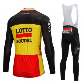Tenue Cycliste Manches Longues et Collant à Bretelles 2018 Lotto Soudal N002